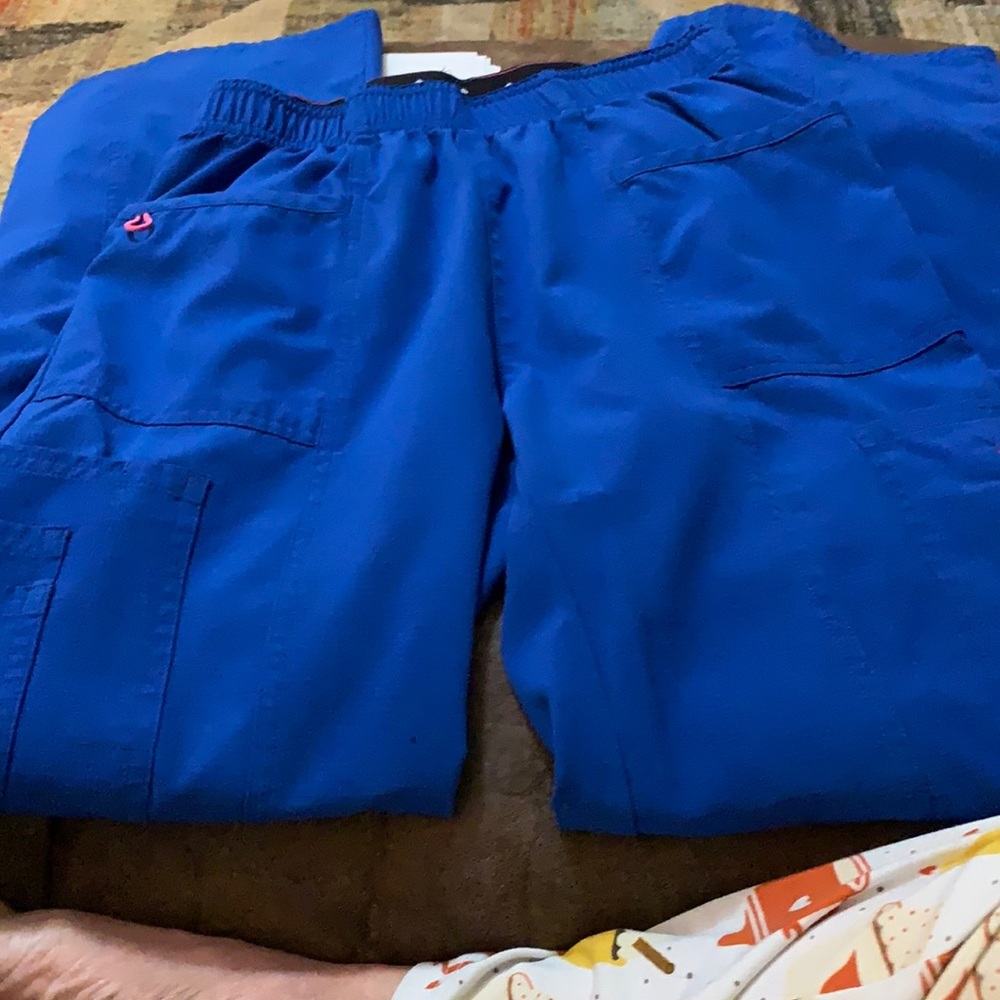 Heartsoul royal blue scrub pants xs